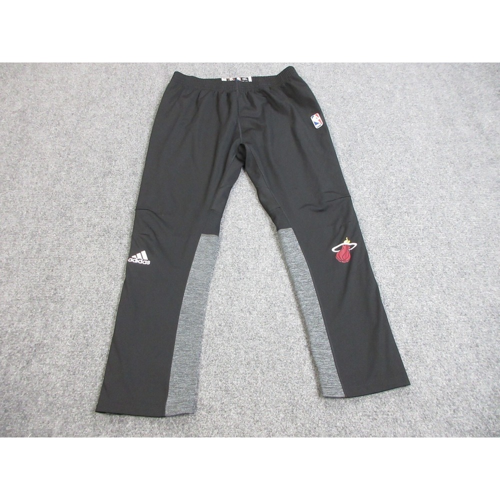 Luke Babbitt Miami Heat Warm Up Pants Mens 2XL Black Player Issued‎ Adidas